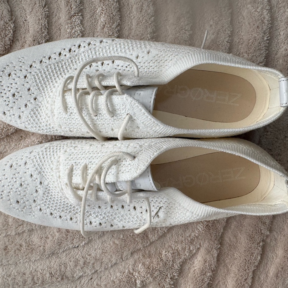 Women's Cole Haan zero ground White Knit Shoes